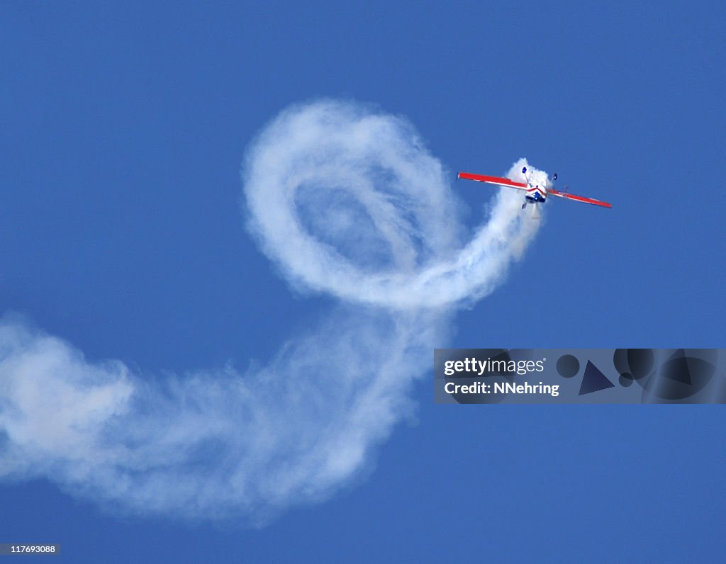 Aerobatic stunt Extra 300 airplane