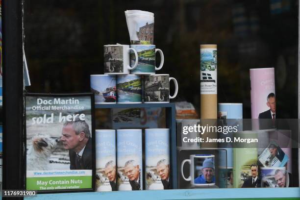 Scenes from the Cornish fishing village of Port Isaac on August 09, 2019 in Port Isaac, Cornwall, England The small village is besieged by fans of...