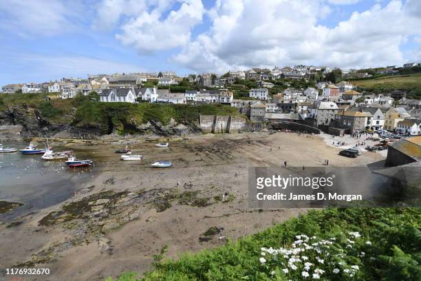 Scenes from the Cornish fishing village of Port Isaac on August 09, 2019 in Port Isaac, Cornwall, England The small village is besieged by fans of...