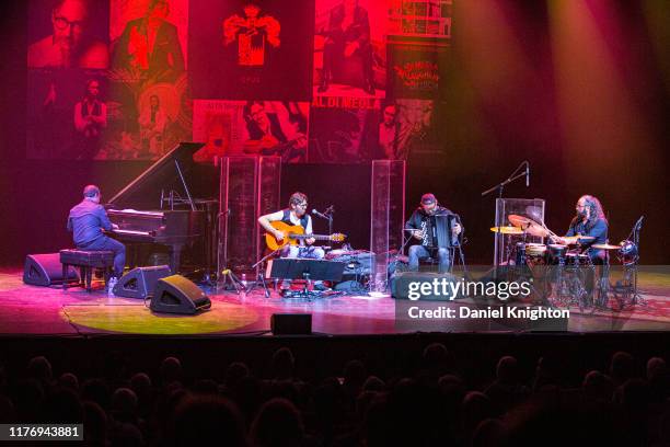 Guitarist Al Di Meola performs on stage at The Magnolia on September 24, 2019 in El Cajon, California.