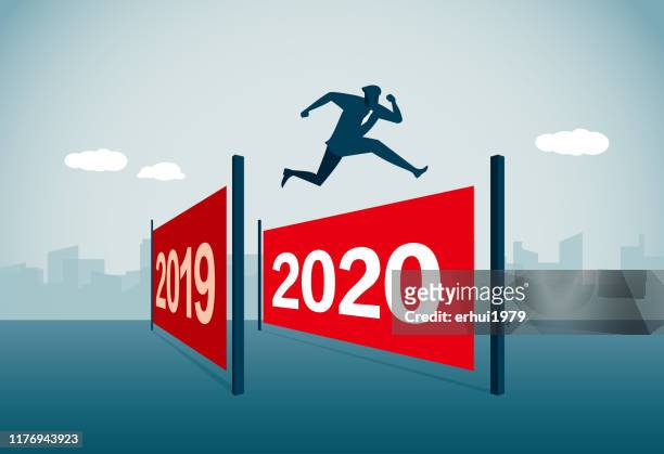 futuristic - new year new you 2019 stock illustrations