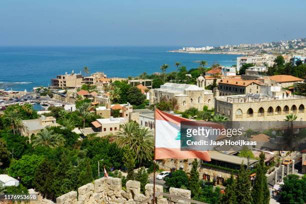 view over byblos, lebanon - lebanese photos et images de collection