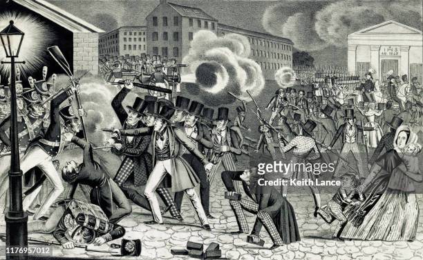 フィラデルフィアの暴動(1844年) - アンテベラム点のイラスト素材／クリップアート素材／マンガ素材／アイコン素材