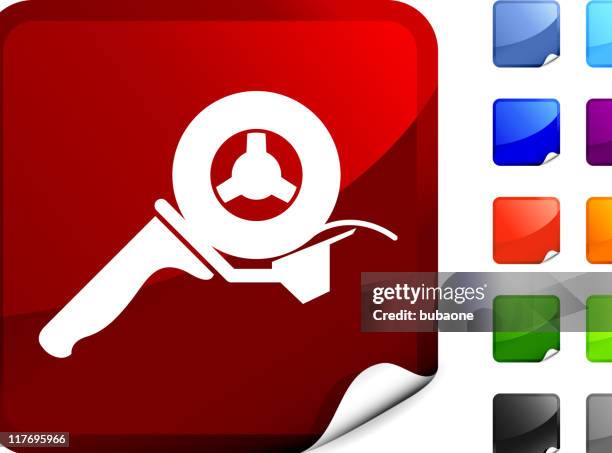 packaging tape dispenser internet royalty free vector art - tape dispenser stock illustrations