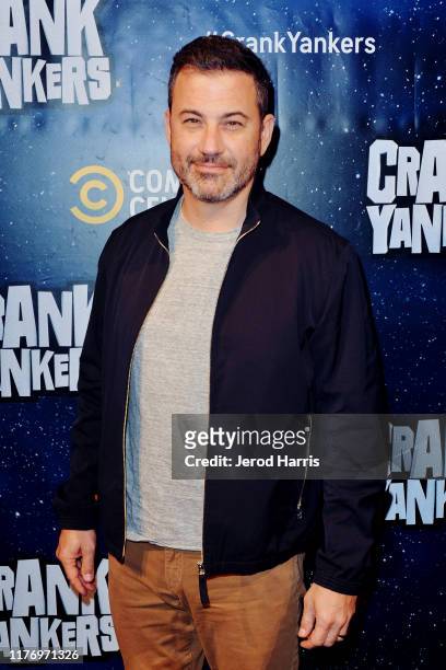Jimmy Kimmel attends 'Crank Yankers' 2019 Premiere Party at Two Bit Circus on September 24, 2019 in Los Angeles, California.