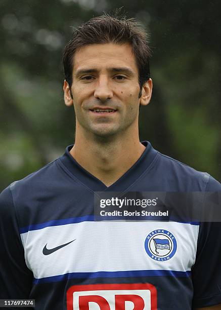 Andre Mijatovic poses during the Hertha BSC Berlin Team Presentation on June 30, 2011 in Berlin, Germany.