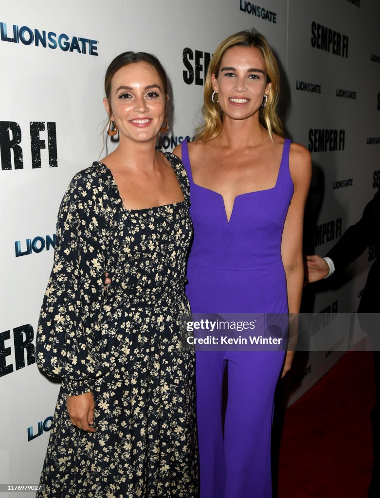 Leighton Meester and Sarah Michler arrive at the premiere of... News