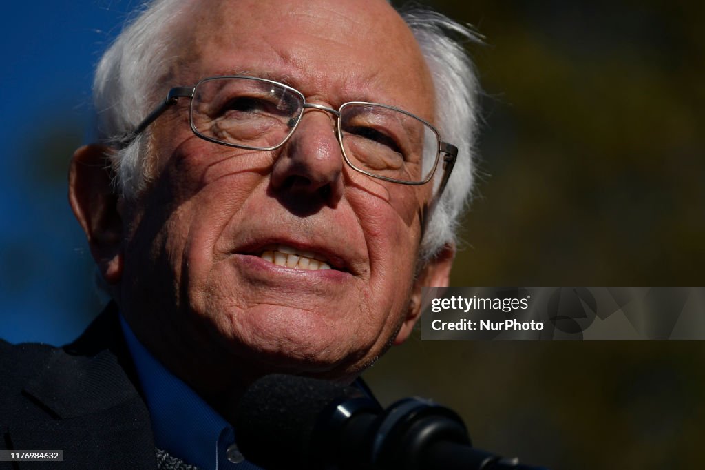 Bernie Sanders Returns To The Campaign Trail With A Rally In New York City