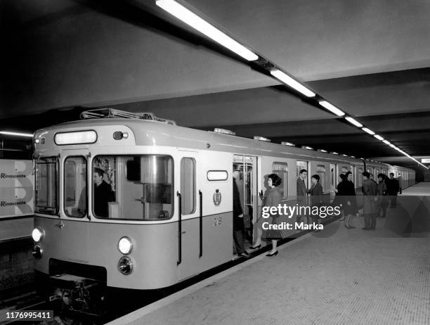 Italy. Lombardy. Milan. Subway. 1964.