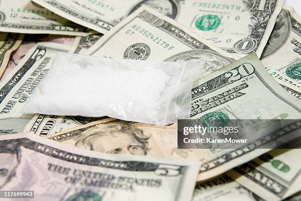 drug money - methamphetamine stock pictures, royalty-free photos & images