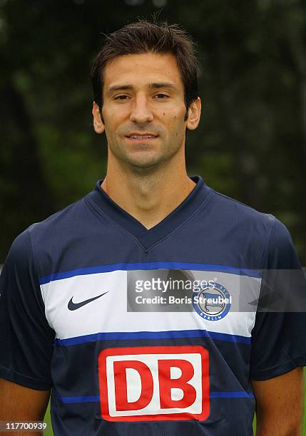 Andre Mijatovic poses during the Hertha BSC Berlin Team Presentation on June 30, 2011 in Berlin, Germany.