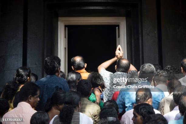 puja prayer offering for sree narayana guru at the sivagiri mutt - sivagiri stock pictures, royalty-free photos & images