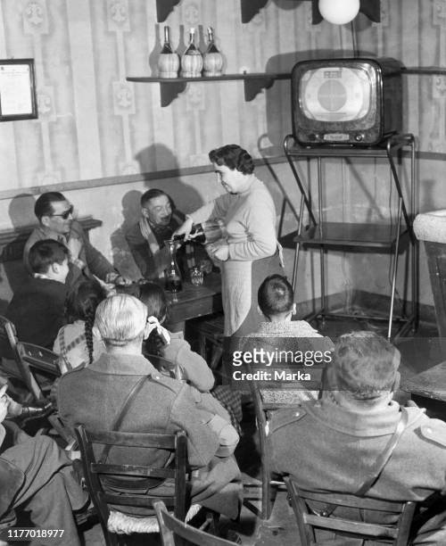 Tavern with television. 1959.