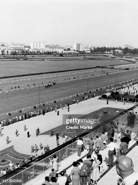 Italy. Lombardy. Milan. San Siro Racecourse. 1955.