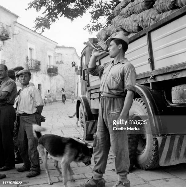 Town crier guard. Potenza. 1956.