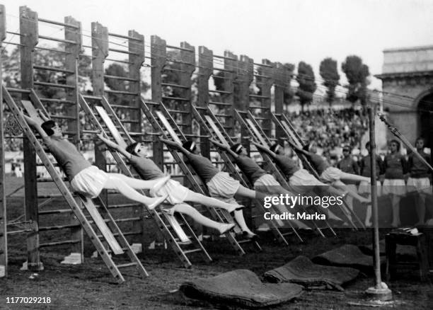 Italy. Lombardia. Milan. Arena. Sport 1920-1930.