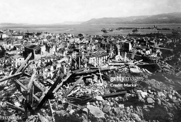 Italy. Sicily. Messina after the earthquake. 1908.