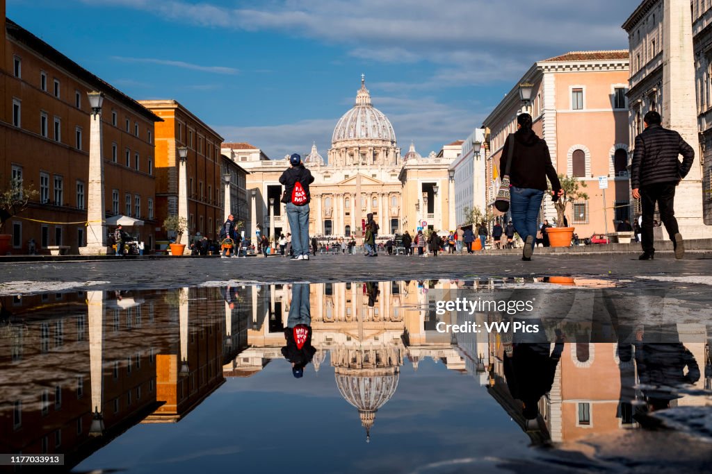 Monumental ancient and modern Rome