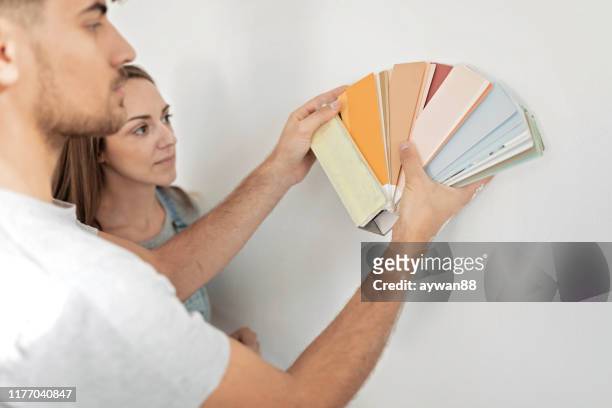home makeover - colour chart stock pictures, royalty-free photos & images