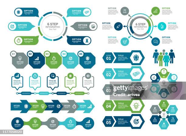 infografik elemente - process flow stock-grafiken, -clipart, -cartoons und -symbole