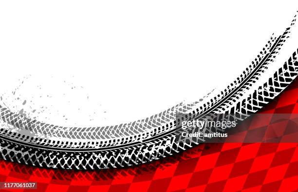 stockillustraties, clipart, cartoons en iconen met racing treden - auto