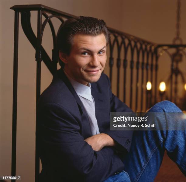 American actor Christian Slater, circa 1990.