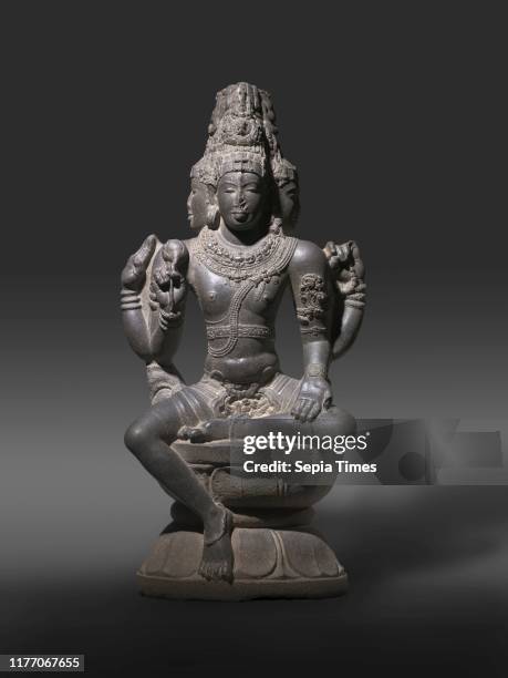 Brahma, late 900s-1000s. South India, Tamil Nadu, Chola dynasty, late 10th - early 11th century. Granite; overall: 162.6 x 48 cm .