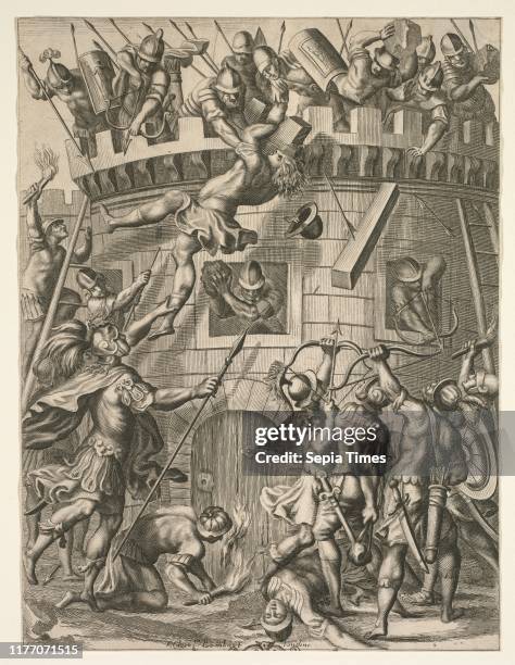 Aeneid, 1658. After Francis Cleyn , Pierre Lombart . Engraving; sheet: 25.7 x 19.5 cm ; image: 25.7 x 19.5 cm .