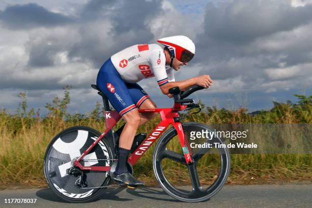 Alex Dowsett of United Kingdom / during the 92nd UCI Road World Championships 2019, Individual Time Trial Men Elite a 54km race from Northhallerton...