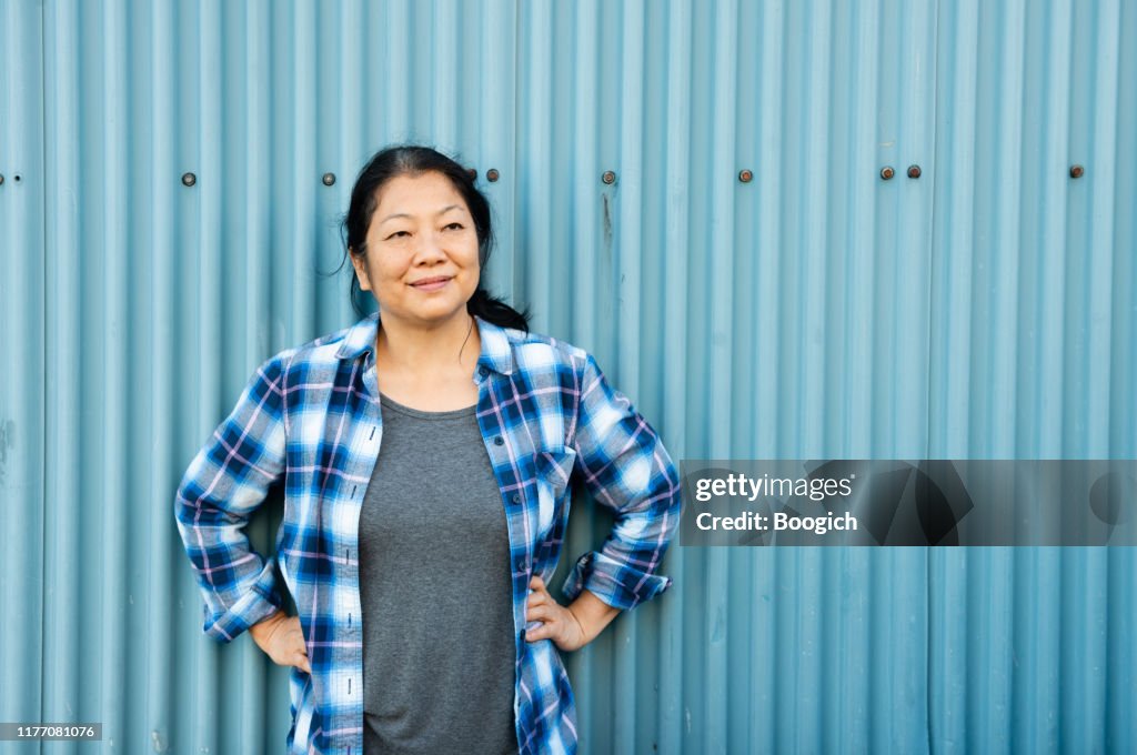 Portrait of a Mature Canadian Woman of Chinese Descent