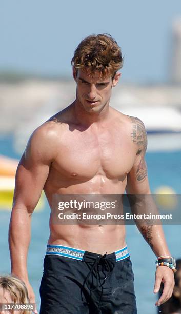 Atletico de Bilbao football player Aitor Ocio sighting on June 29, 2011 in Ibiza, Spain.