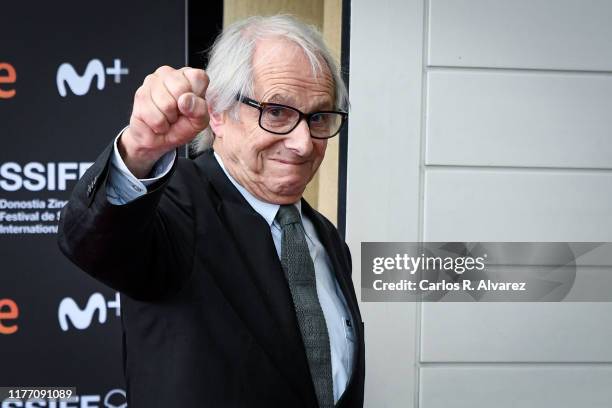 Director Ken Loach attends 'Sorry We Missed You' photocall during 67th San Sebastian International Film Festival on September 25, 2019 in San...