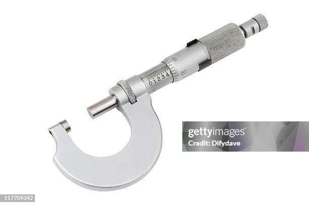 engineering tools - one inch micrometer - micrometer calipers stock pictures, royalty-free photos & images
