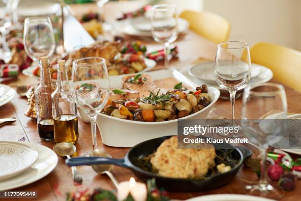 vegetable salad served in bowl on dining table - dinner party food stock pictures, royalty-free photos & images