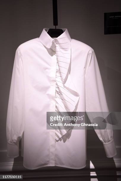 Atmosphere during the “Tribute to the Karl Lagerfeld: The White Shirt Project” exhibition as part of Paris Fashion Week in Paris on September 25,...