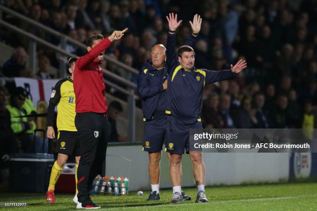 Burton Albion v AFC Bournemouth - Carabao Cup Third Round