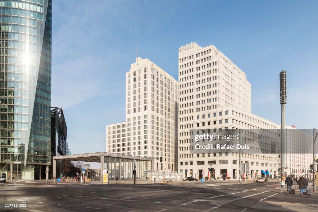 A morning view of Potsdamer Platz - Berlin, Germany
