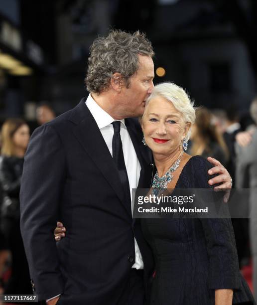 Jason Clarke and Dame Helen Mirren attend the "Catherine The Great" UK TV Premiere at The Curzon Mayfair on September 25, 2019 in London, England.