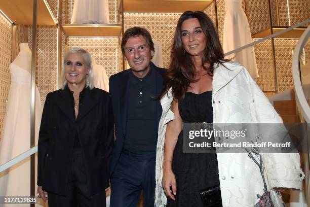 CEO of Dior Pietro Beccari, his wife Elisabetta Beccari and their Foto  di attualità - Getty Images