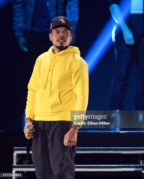 Chance the Rapper performs onstage during the 2019 iHeartRadio Music Festival at T-Mobile Arena on September 21, 2019 in Las Vegas, Nevada.
