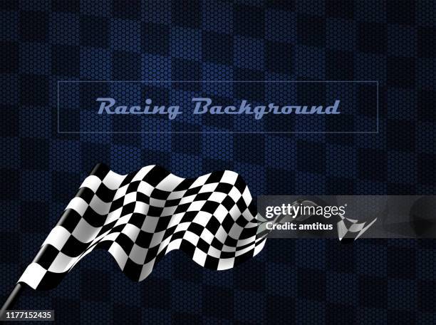 illustrations, cliparts, dessins animés et icônes de fond de drapeau de course - drapeau à damiers
