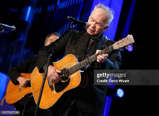 John Prine performs at "Songs That Tell a Story," the final Marty Stuart Artist-in-Residence Show at Country Music Hall of Fame and Museum on...