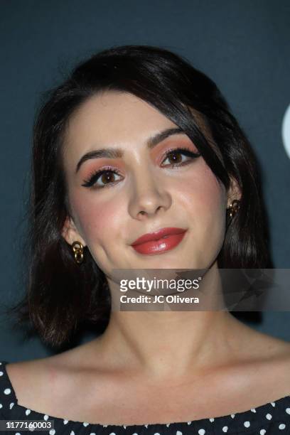 Hannah Marks attends the 2019 Beyond Fest opening night premieres of 'Color Out Of Space' and 'Daniel Isn't Real' at the Egyptian Theatre on...