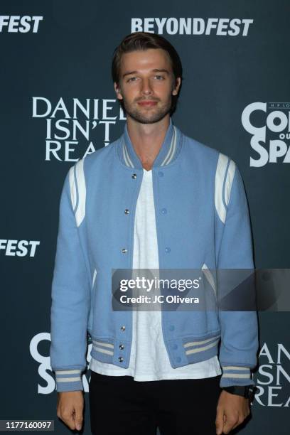 Patrick Schwarzenegger attends the 2019 Beyond Fest opening night premieres of 'Color Out Of Space' and 'Daniel Isn't Real' at the Egyptian Theatre...