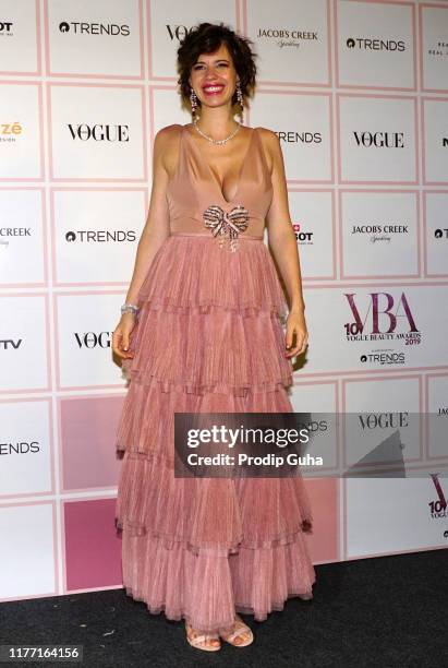 Actress kalki koechlin attends the Vogue Beauty Awards 2019 on September 25, 2019 in Mumbai, India.