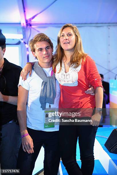 Jacob Burda and sister Elisabeth attend the Digital Life Design women conference at Bavarian National Museum on June 30, 2011 in Munich, Germany. The...