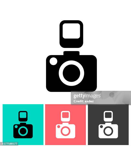 dslr camera icon - dslr camera stock illustrations