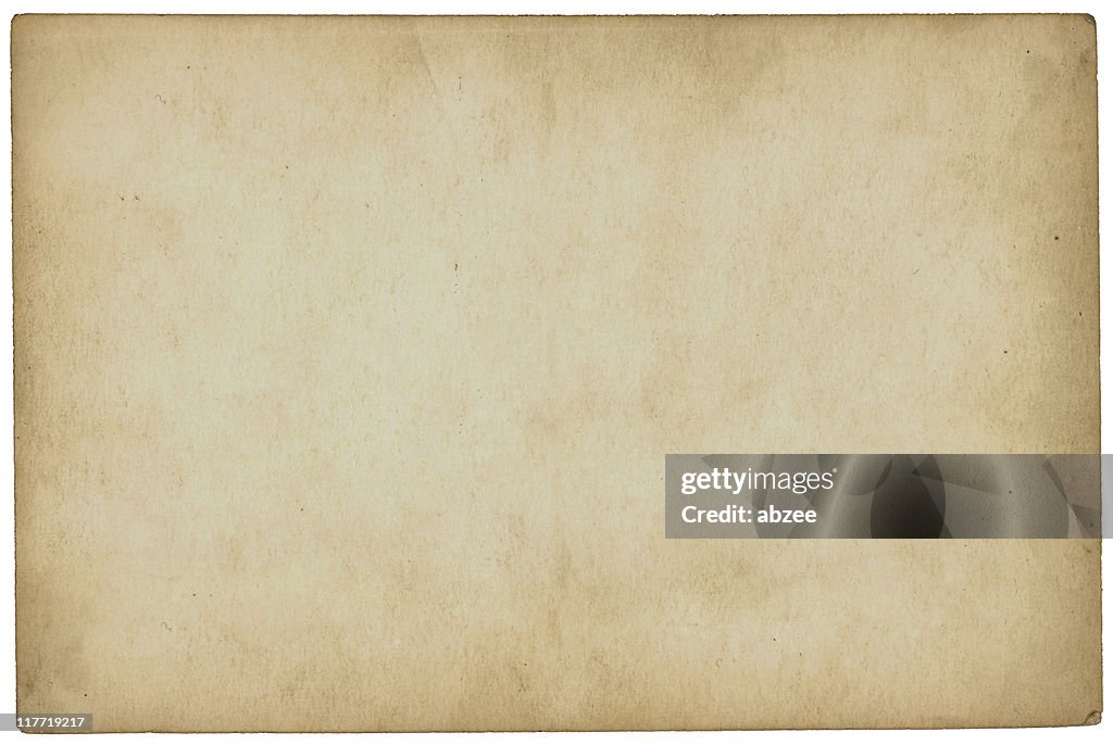 Aged Paper With Slight Yellowing High-Res Stock Photo - Getty Images