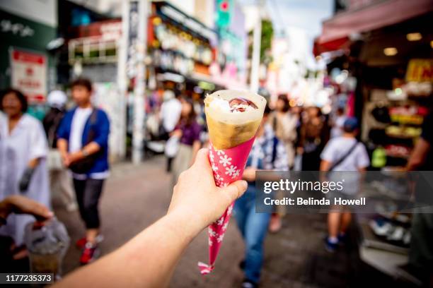 street food and portraits in tokyo, japan - tokyo food stock pictures, royalty-free photos & images