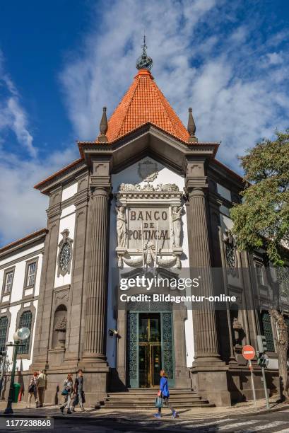 Banco de Portugal, av. Arriaga, Old Town, Funchal, Madeira, Portugal, Av. Arriaga, Altstadt.